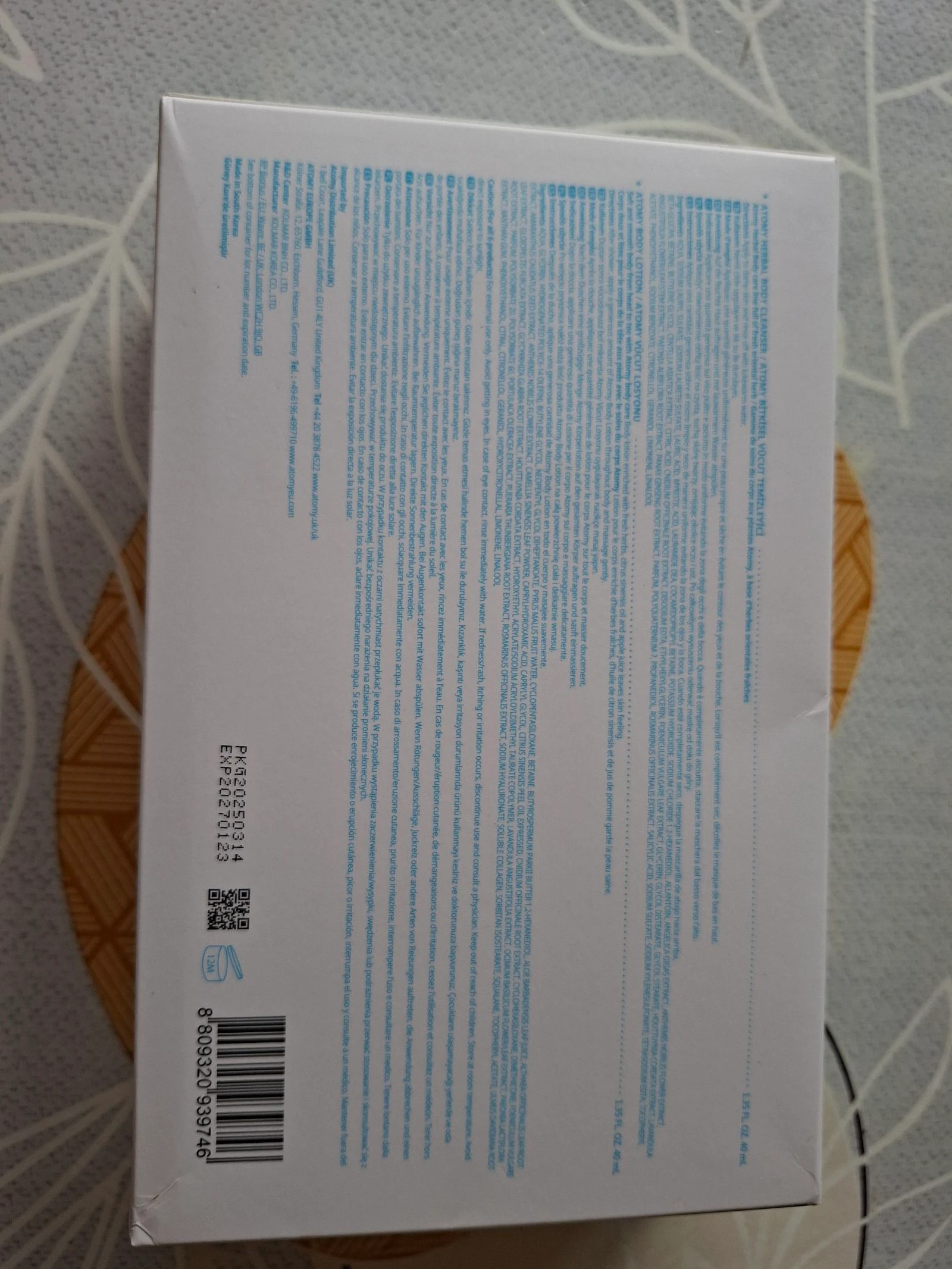 Kit de viagem Atomy Cleansing Travel Kit – photo 6